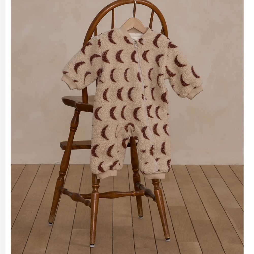 Rylee + Cru Cream and Brown Moon One Piece